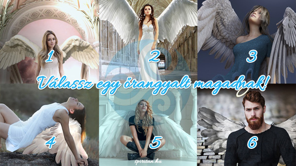 Válassz egy őrangyalt és nézd meg, mit üzen Neked!