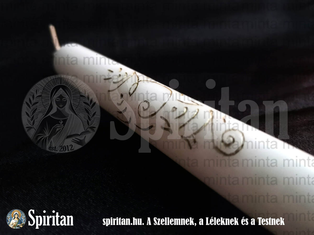 spiritan webshop Asstraios spirituális ezoterikus műhelye Fénypecsétes gyertya, 1 célra